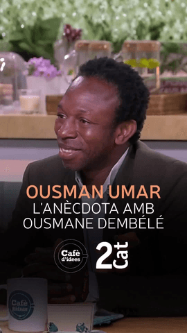  L'activista Ousman Umar explica al #Caf�didees amb Gemma Nierga l'an�cdota que t� amb el futbolista del PSG i pilota d'or, Ousmane Demb�l�.