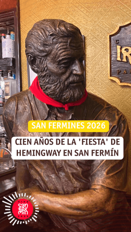 “El mediodía del domingo seis de julio estalló la fiesta en Pamplona.