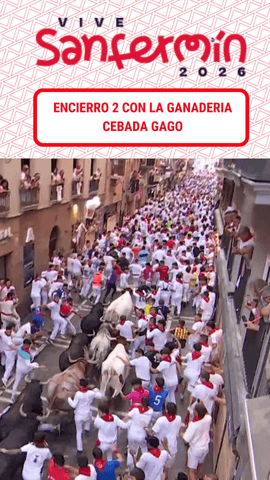 As� ha sido el #Encierro2RTVE con la ganader�a de los toros de Cebada Gago