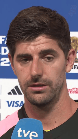  Courtois explica las claves de los dos goles de Espa�a.