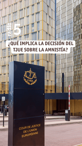 El Tribunal de Justicia de la Unión Europea ha dictaminado que la amnistía no es incompatible con el derecho comunitario en relación a las preguntas prejudiciales que le plantearon el Tribunal de Cuentas y la Audiencia Nacional sobre el desvío de fondos para la celebración del 1-O y el posible delito de terror1smo de los CDR.