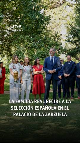  La familia real recibe a la selecci�n espa�ola en el Palacio de la Zarzuela tras conquistar el Mundial.
