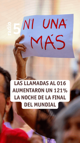 Las llamadas al 016 aumentaron un 121% entre las 23:00 del día de la final del Mundial hasta la mañana del lunes.