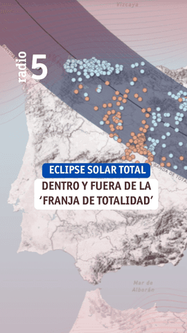 El día 12 de agosto la península volverá a vivir un eclipse total más de 100 años después, aunque no de vivirá de la misma forma en los diferentes puntos de España