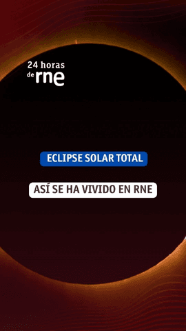El #EclipseRTVE se ha vivido con la mayor emoción posible mientras sucedía el informativo 24 Horas de RNE.