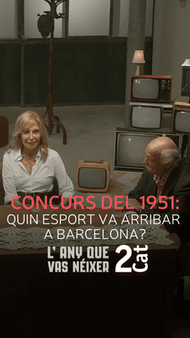  Pilar Eyre i Quique Guasch no poden aguantar la pressi� del concurs del 1951: 