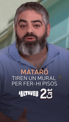  Enderroquen un mural d'Armand Oliv� a Matar�: l'artista s'ha ofert a fer una r�plica 