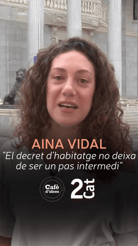  La portaveu dels Comuns al Congr�s dels Diputats, Aina Vidal, defensa els decrets d'habitatge com 