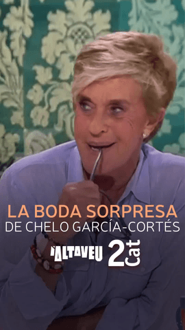  Chelo Garc�a-Cort�s recorda la seva boda: va ser per sorpresa!