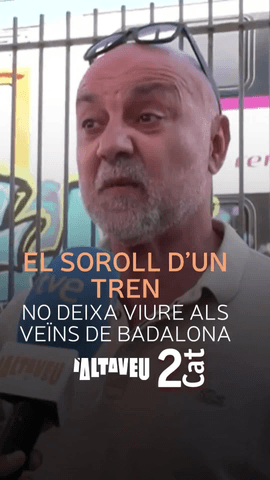 Queixes dels ve�ns de Badalona pel molest soroll d'un tren: l' #Altaveu conversa am totes les parts impliades.