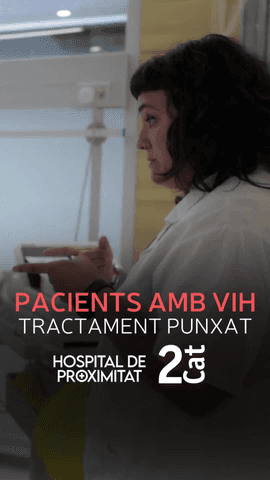  Mariona P�rez, infermera de l'hospital de dia, explica com un nou tractament punxat canvia la qualitat de vida dels pacients amb VIH.