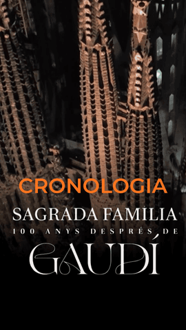  @cristinavillanuevaoficial recorre la cronologia de la Sagrada Fam�lia des de la primera pedra del temple en una ciutat que s'industrialitzava fins a les torres que avui completen el perfil somiat per Gaud�.
