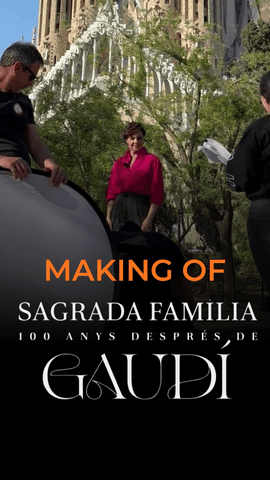  Aix� es van gravar els v�deos amb @cristinavillanuevaoficial per al projecte en catal� 'Sagrada Fam�lia.
