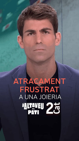 L'#AltaveuPati mostra les imatges de l'atracament frustrat a una joieria de Barcelona aquest mateix divendres.