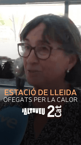 La calor prematura d'enguany ha convertit l'estaci� de trens de Lleida en un forn.