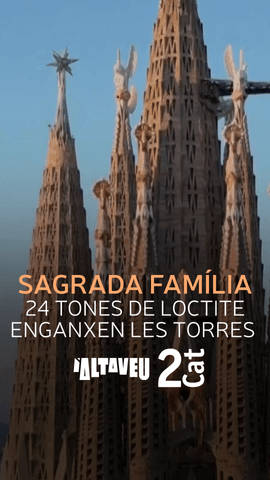 L'enginyera Bego�a Cantera explica a l'#AltaveuRTVE com les torres de la Sagrada Fam�lia s'han unit fent servir 24 tones d'un tipus especial de cola Loctite.