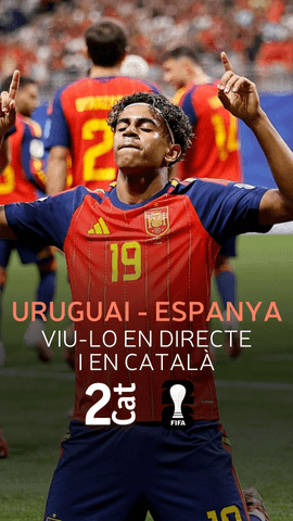  Aquest divendres, 26 de juny, viu l'Uruguai-Espanya en directe i en catal� a #La2Cat i a RTVE Play