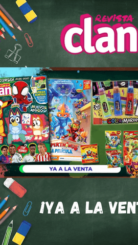 ¡La vuelta al cole será mucho más divertida con tus amigos de la revista Clan! Este nuevo número llega cargado de juegos, color y sorpresas para que empieces el curso con una sonrisa De regalo, unos rotuladores de tres puntas ...