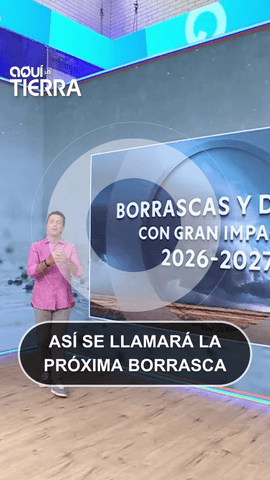  ¿Sabéis cuáles han sido los nombres elegidos para la próxima temporada de borrascas y DANAS?
