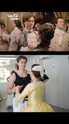 Así ensayaron el gran baile de la Corte de Carlos III en #ValleSalvaje 