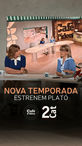  @gemma_nierga i @lorena_amo ens ensenyen el nou plató del ‘Cafè d’idees’