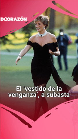 El mítico vestido de la ‘venganza’ de Lady Di saldrá a la venta por un millón de euros.