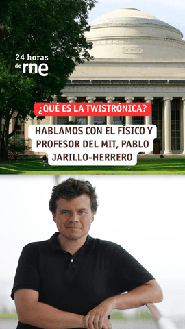 El valenciano Pablo Jarillo-Herrero, profesor de Física en el prestigioso Instituto de Tecnología de Massachusett (MIT), ha estado en el informativo 24 horas RNE con larahermoso, para explicarnos qué es la twistrónica: “La twistrónica consiste en cambiar las propiedades de los materiales jugando con la geometría de los materiales”.