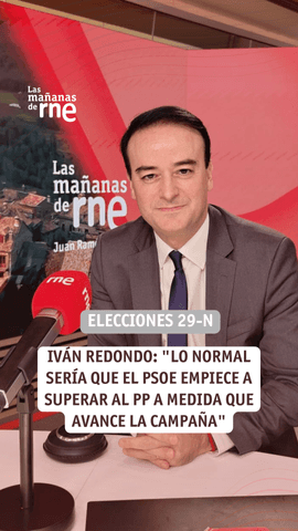 Iván Redondo, consultor político y exjefe de Gabinete de Pedro Sánchez, ha defendido en lasmananasrne que el PSOE tiene posibilidades de superar al PP en las próximas elecciones generales