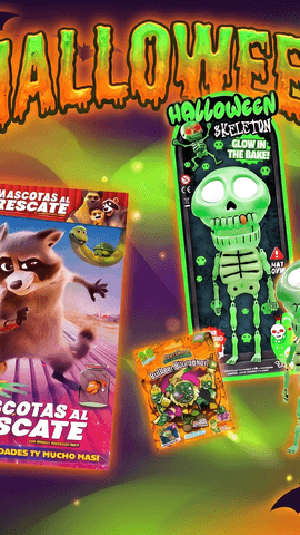  ¡Por fin es Halloween! ¡Mueve el esqueleto con tus amigos de la nueva Revista Clan y descubre sus 3 regalazos terroríficos! Un esqueleto cabezón que: ¡Brilla en la oscuridad! ¡Se le encienden los ojos! ¡Y cuidado… que muerde! Además, encontrarás un terrorífico zombi, una figura sorpresa de Piratix y un especial de la película Mascotas al rescate La revista más terrorífica de Clan… ¡ya está a la venta! ¿Te atreves a conseguirla? #RevistaClan #Halloween #Piratix #MascotasAlRescate #Regalazos #DiversiónEnFamilia #blueocean.
