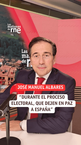 José Manuel Albares exige respetar el proceso electoral español y pide que ningún agente externo intente injerir en el resultado de las elecciones.