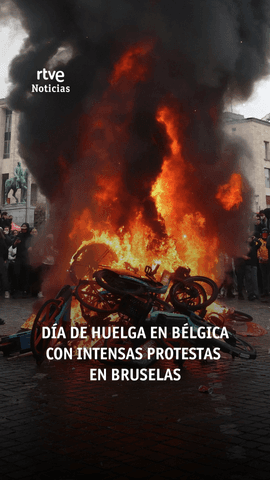D�a de huelga en Bruselas.