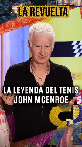 John McEnroe, leyenda absoluta de la historia del tenis.