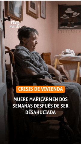Muere Maricarmen, s�mbolo de las reivindicaciones por la vivienda, tras su desahucio en Madrid.