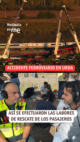 Eran 544 pasajeros entre los dos trenes.