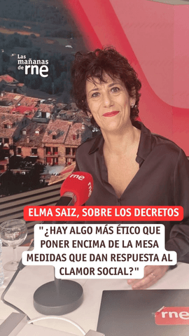 En Las mañanas de RNE, hablamos con Elma Saiz, portavoz del Gobierno y ministra de Inclusión, Seguridad Social y Migraciones.