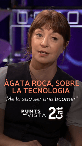  L'actriu @agatarocaa explica a #PuntsDeVista la seva poca sintonia amb la tecnogia...