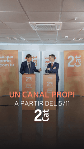  El president de la Generalitat, @salvador_illa, i el president de la Corporaci� RTVE, @jospals77 han oficialitzat l'acord pel nou canal de #La2Cat durant una visita a les instal�lacions del centre de producci� de RTVE Catalunya, a Sant Cugat del Vall�s.