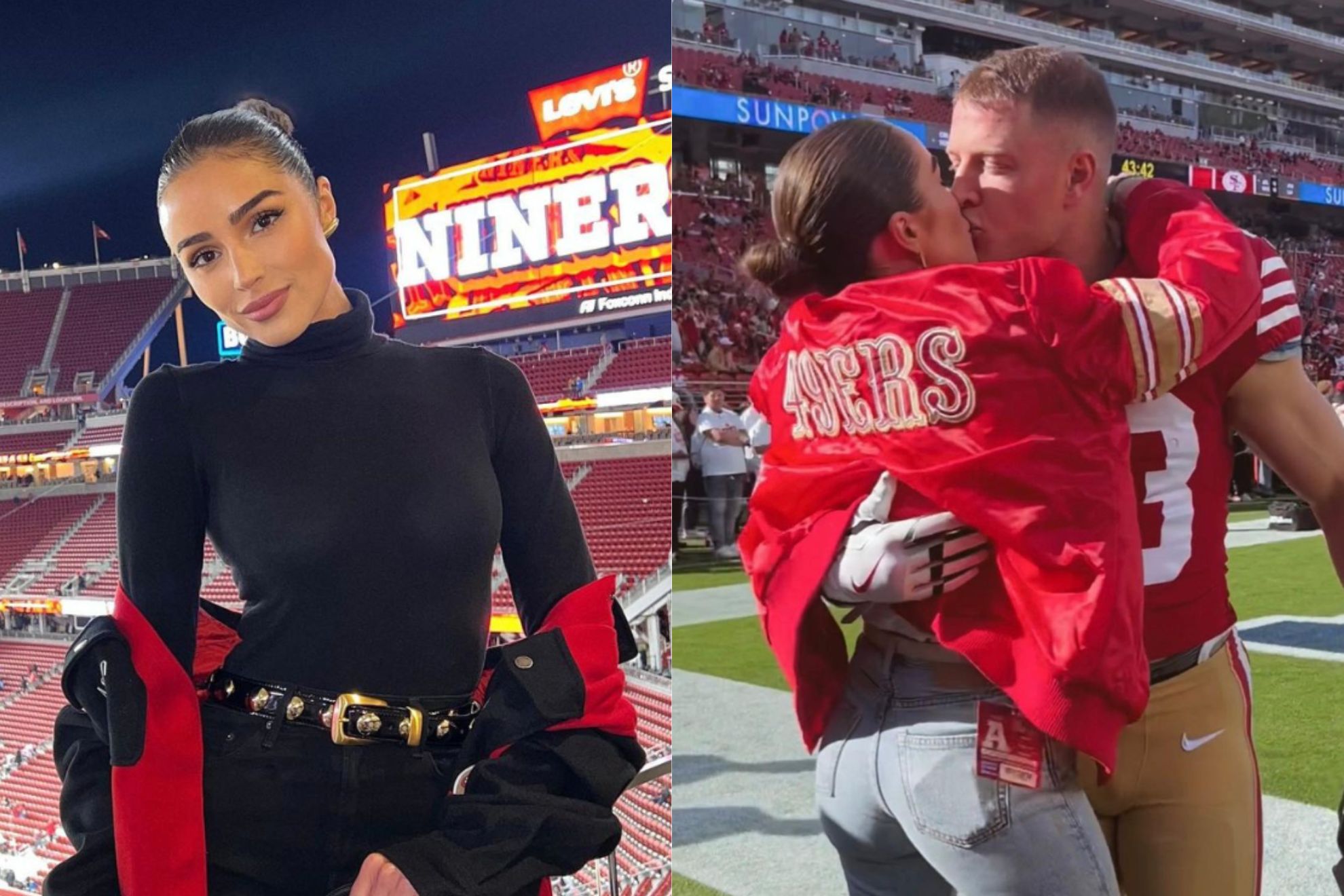 Olivia Culpo had fourword message for boyfriend Christian McCaffrey