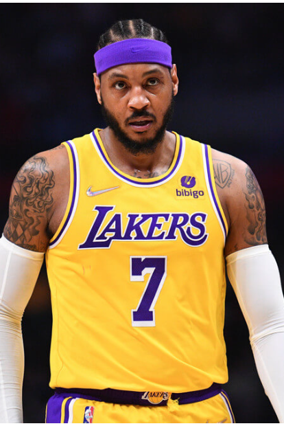 carmelo anthony lakers uniform