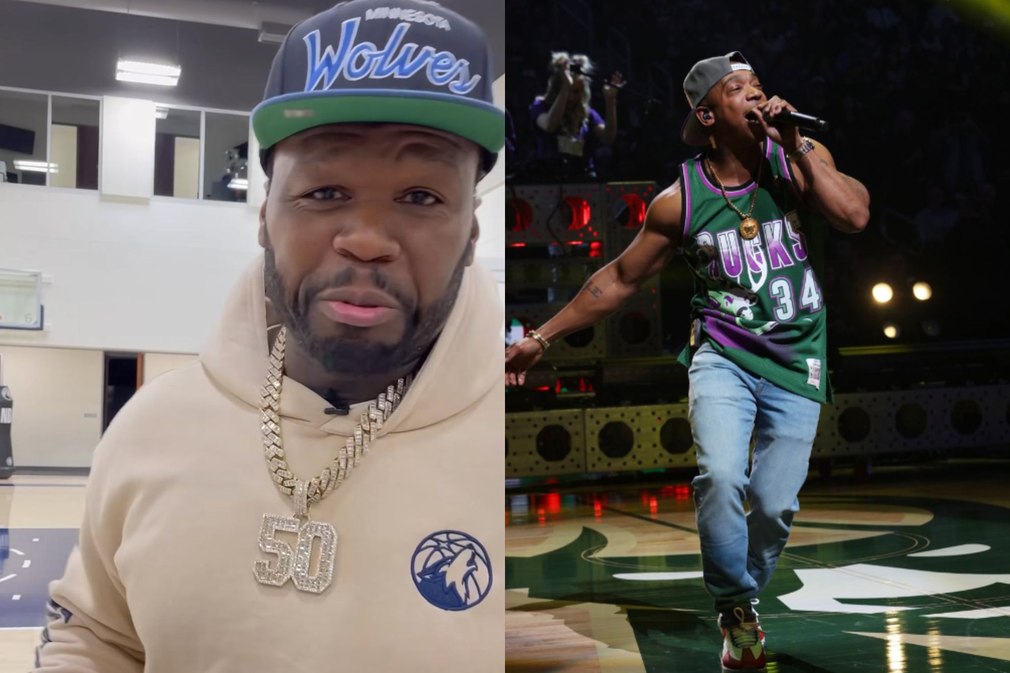 50 Cent mocks Ja Rule again, this time in front of entire NBA